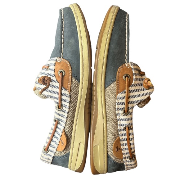 Sperry Top Sider Navy Brown Striped Size 8 Women’s - Picture 8 of 11